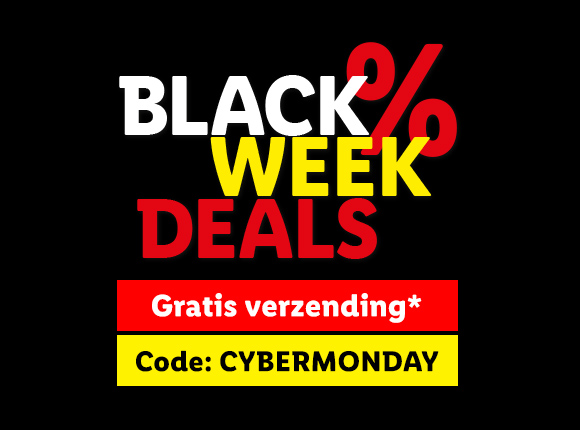 Black Week Deals mét gratis verzending!