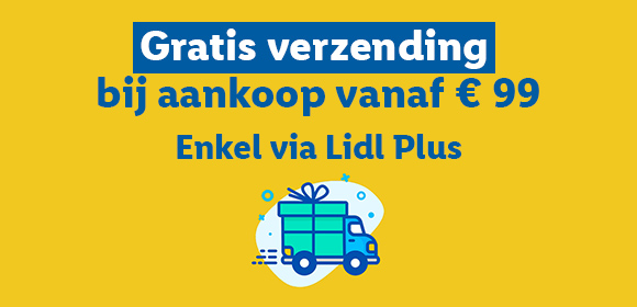 Activeer je Lidl Plus-coupon voor gratis verzending vanaf €99