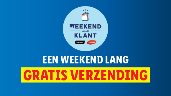 Een weekend lang gratis verzending!