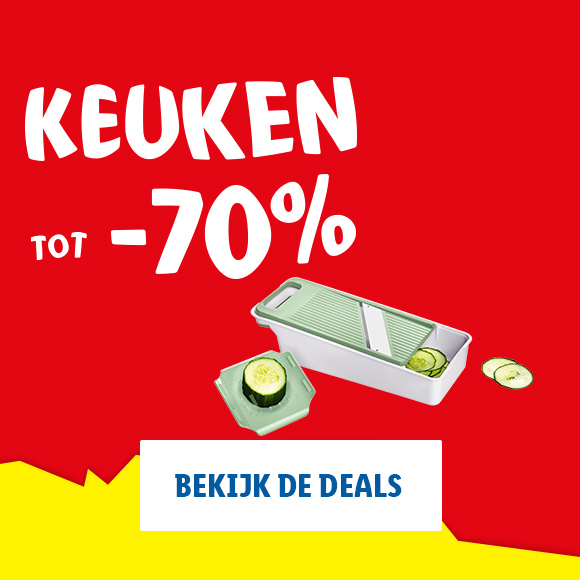 Keukenbenodigdheden tot -70%