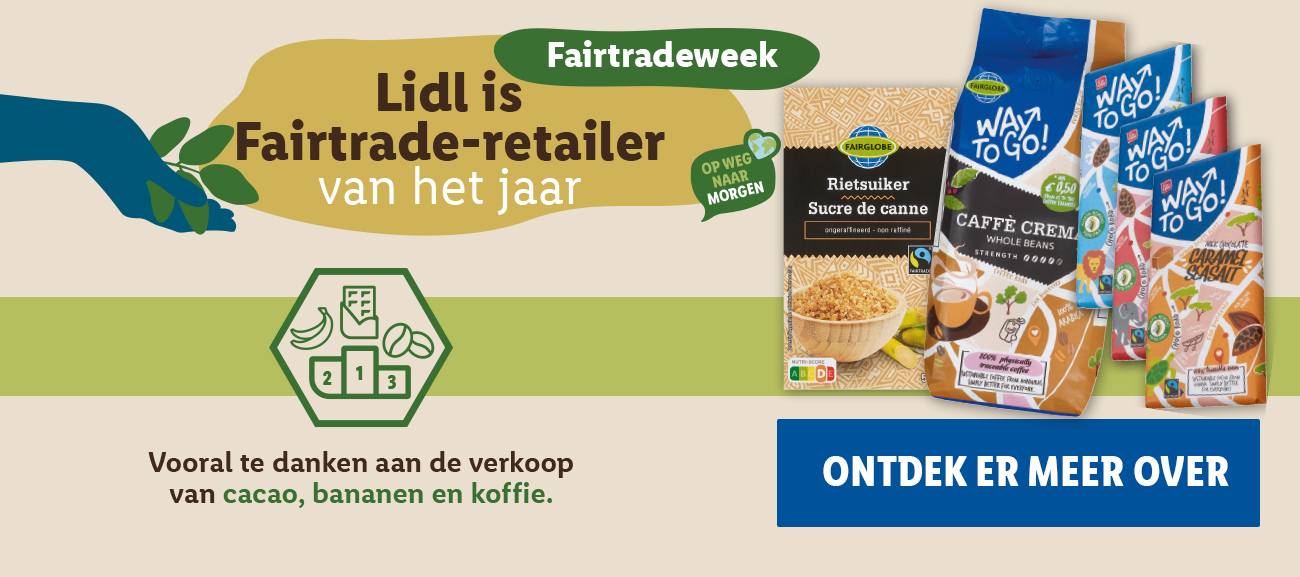 Lidl is verkozen tot beste Fairtrade retailer van het jaar