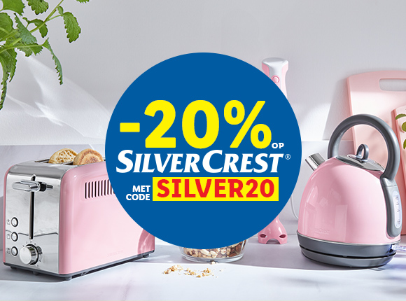 Krijg 20% korting op alle SILVERCREST-toestellen via code SILVER20