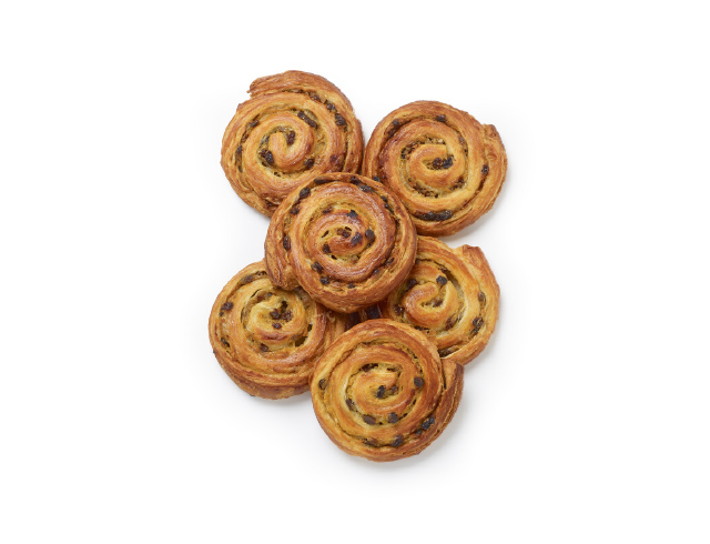 Ronde rozijnenkoek