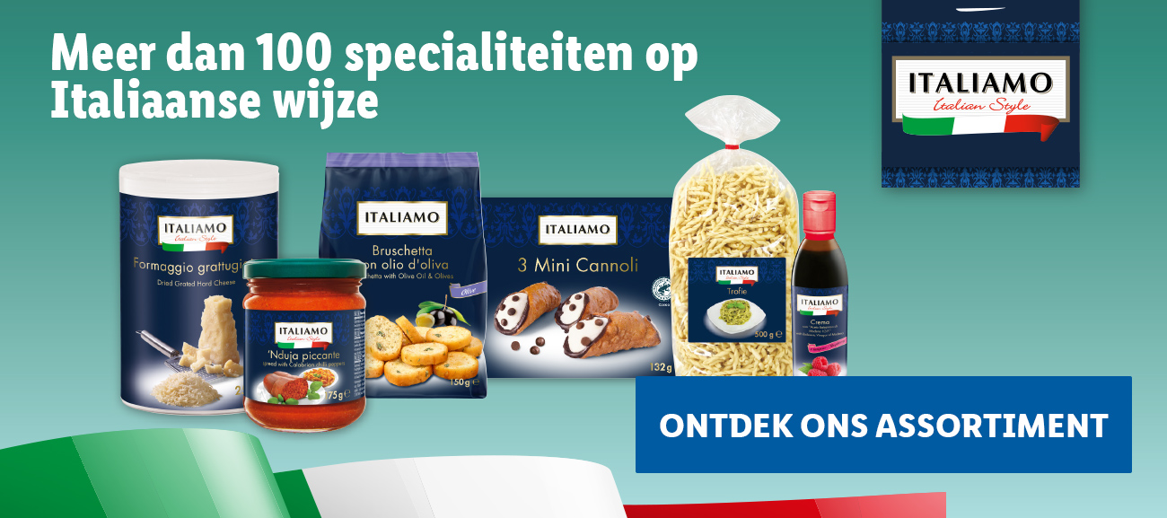Italiaanse specialiteiten bij Lidl