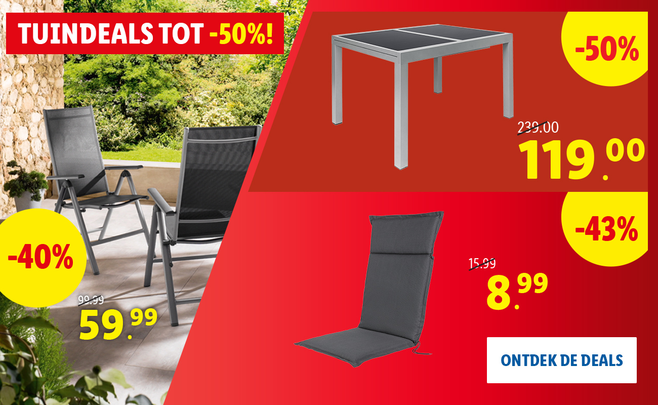 Tuindeals tot -50%!
