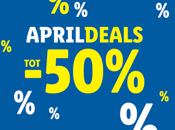 Aprildeals op Lidl.be: tot -50% korting