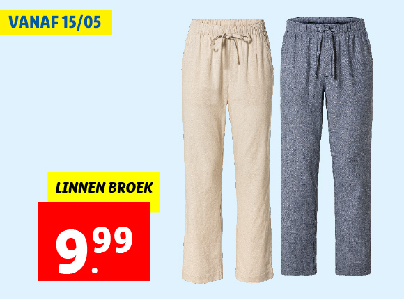 Linnen mode van Lidl