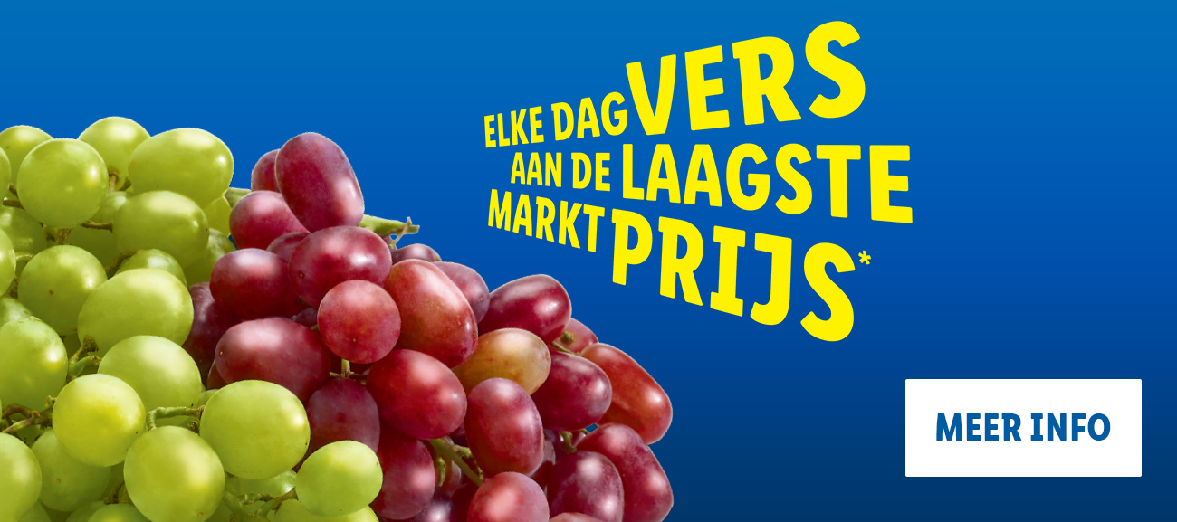 Groenten en fruit aan de laagste marktprijs*