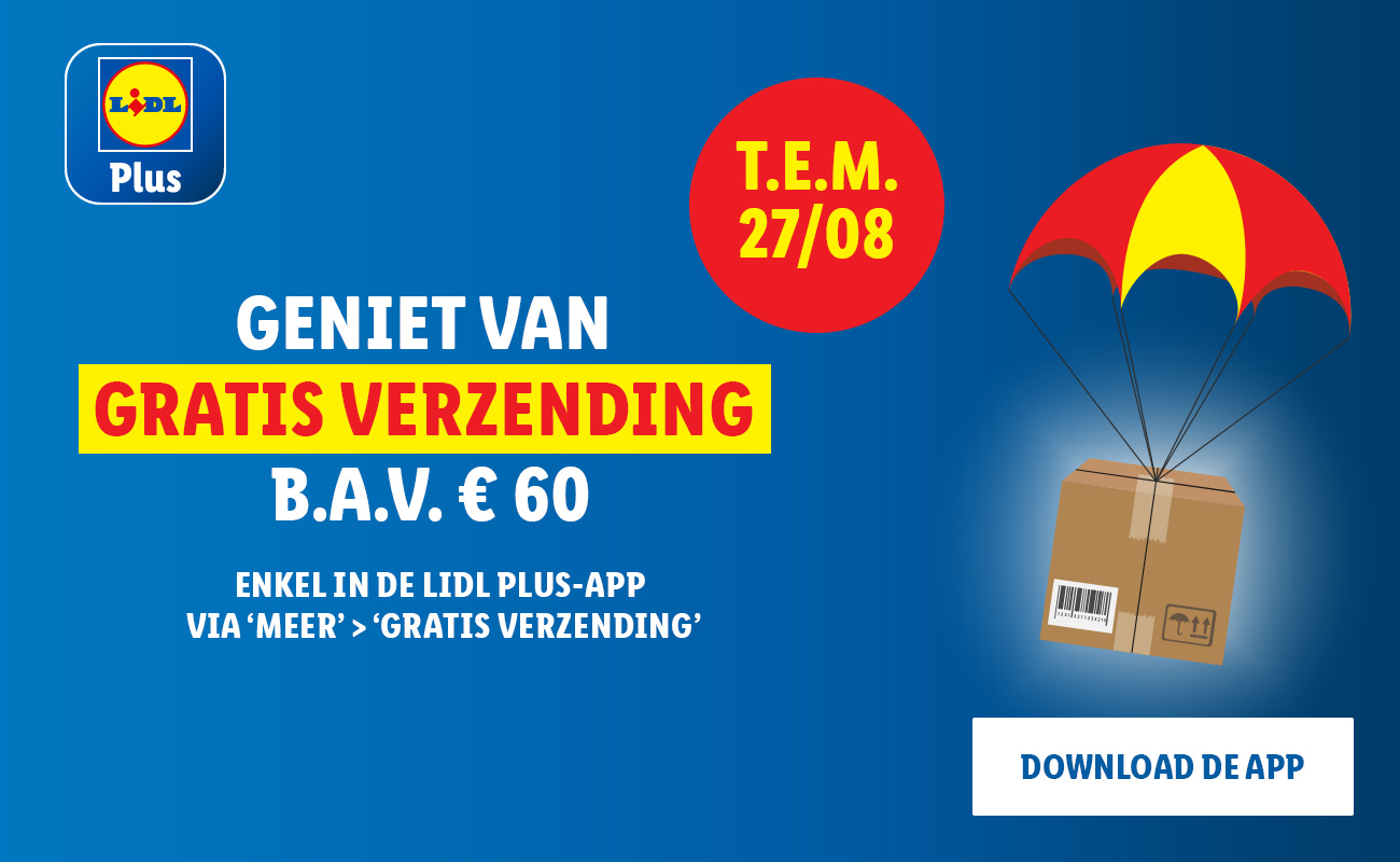 Gratis verzending via Lidl Plus
