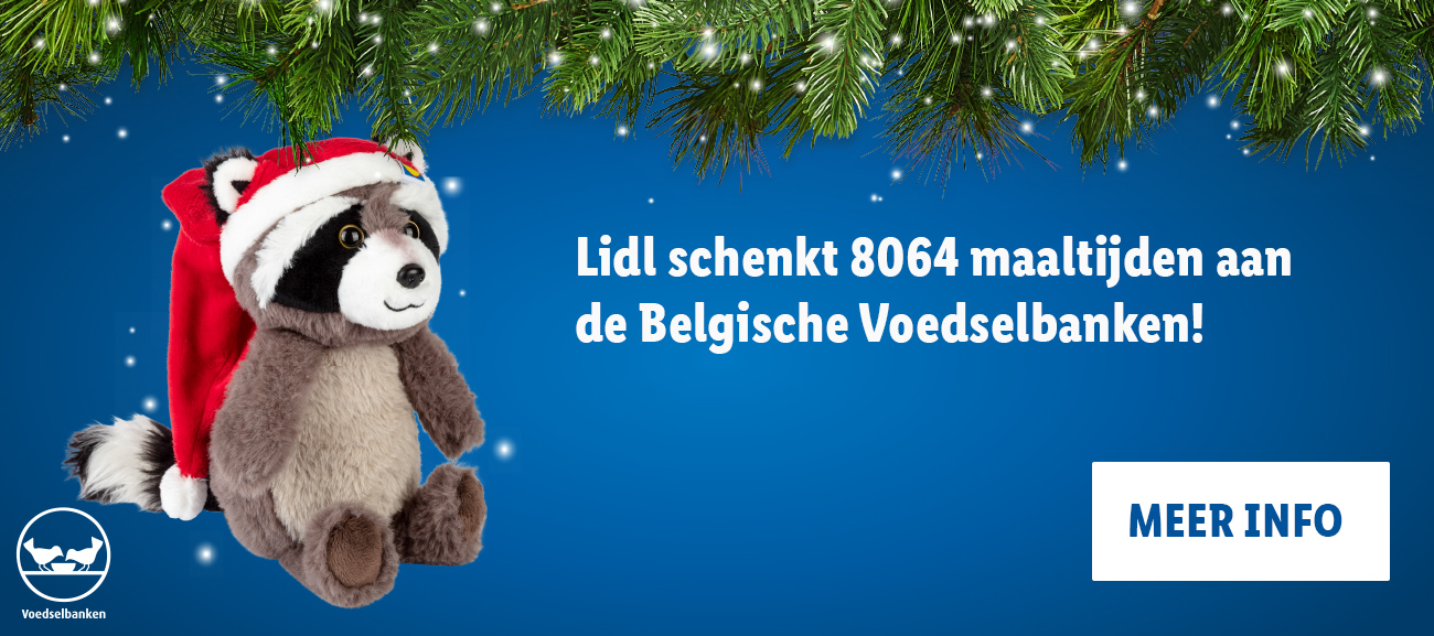 Lidl schenkt 8064 maaltijden aan de Belgische Voedselbanken!