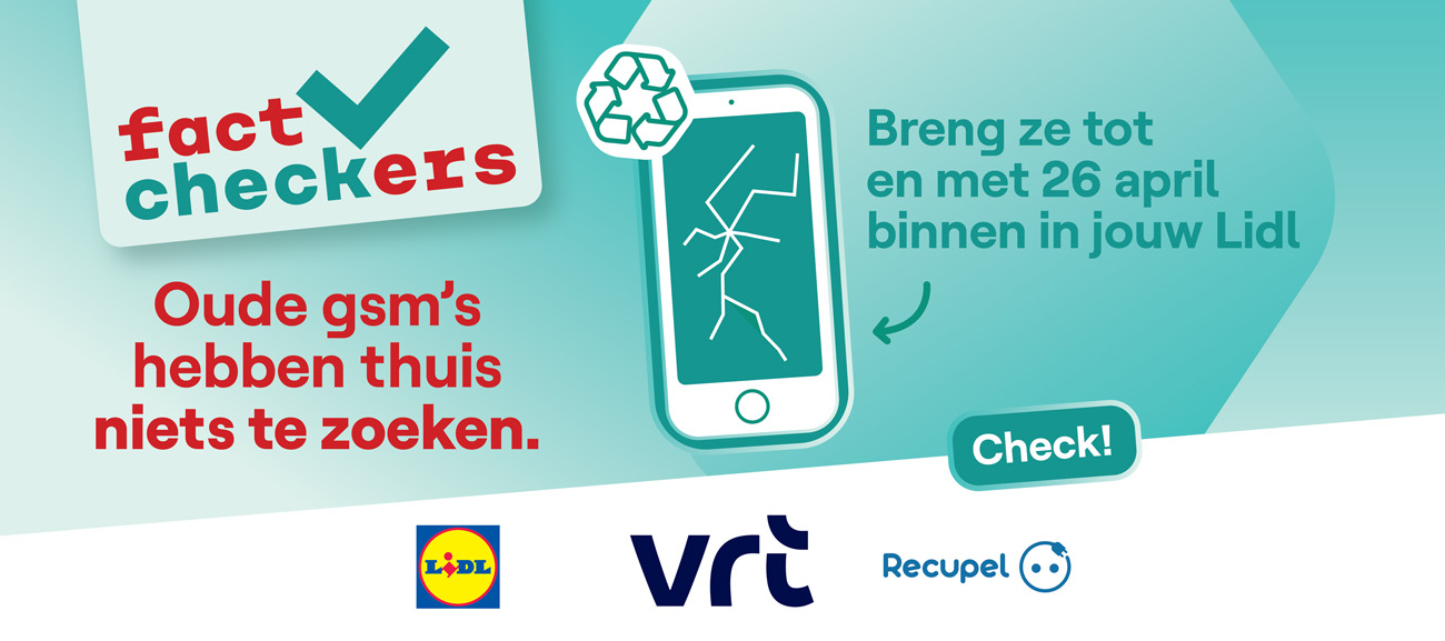 Breng je oude gsm’s binnen. 