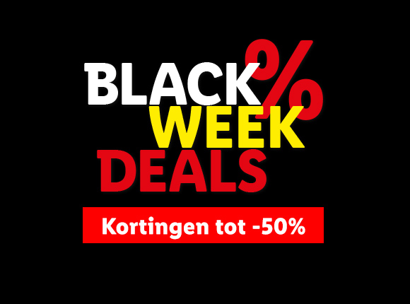 Black Week - kortingen tot 50%!