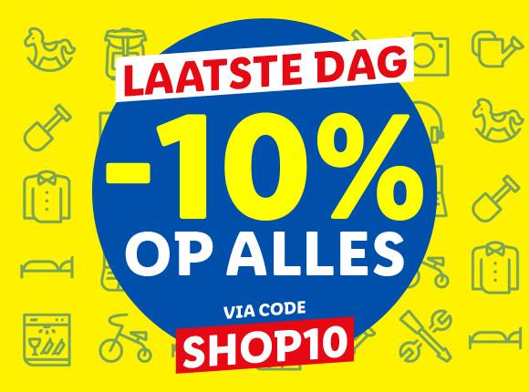 enkel vandaag nog 10% korting op álles van Lidl.be via de code SHOP10