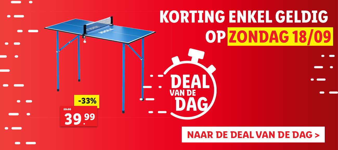 Deal van de dag: minitafeltennistafel