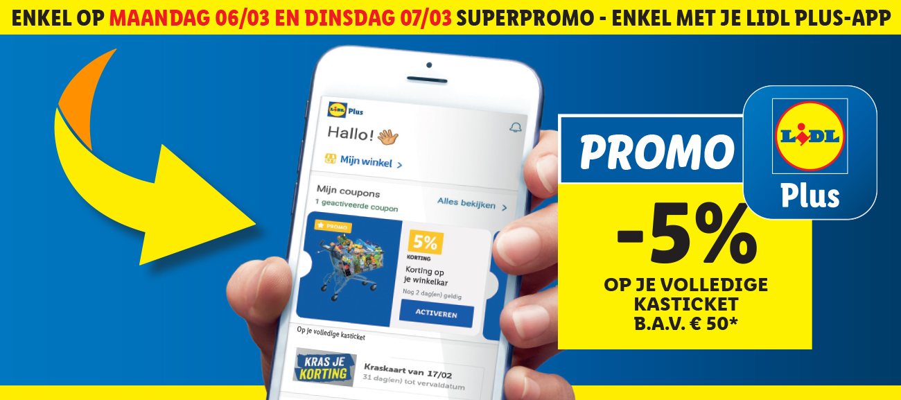 Superpromo Lidl Plus 5%