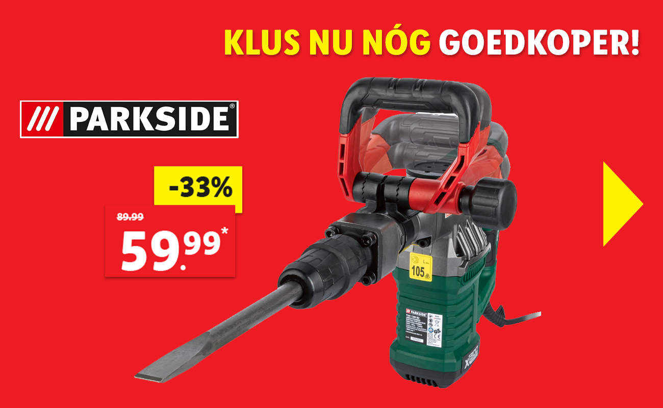 PARKSIDE Breekhamer met SDS-max »PAH 1300 B2«, 1300 W 