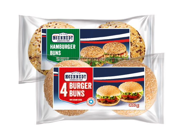 4 hamburgerbroodjes meergranen